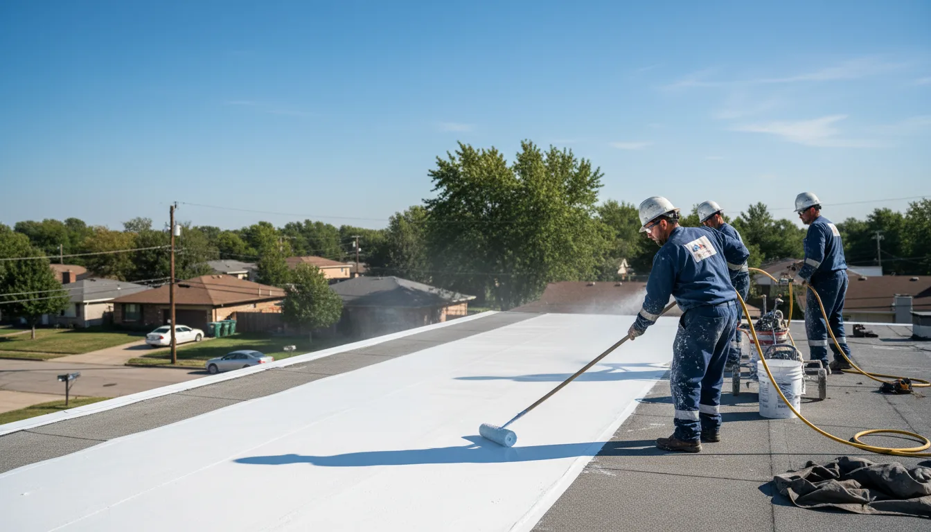Commercial roof coating in Riverside, RI near me